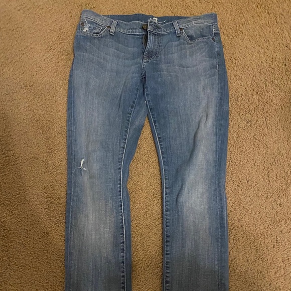 7 for all Mankind straight leg jeans - Picture 2 of 4